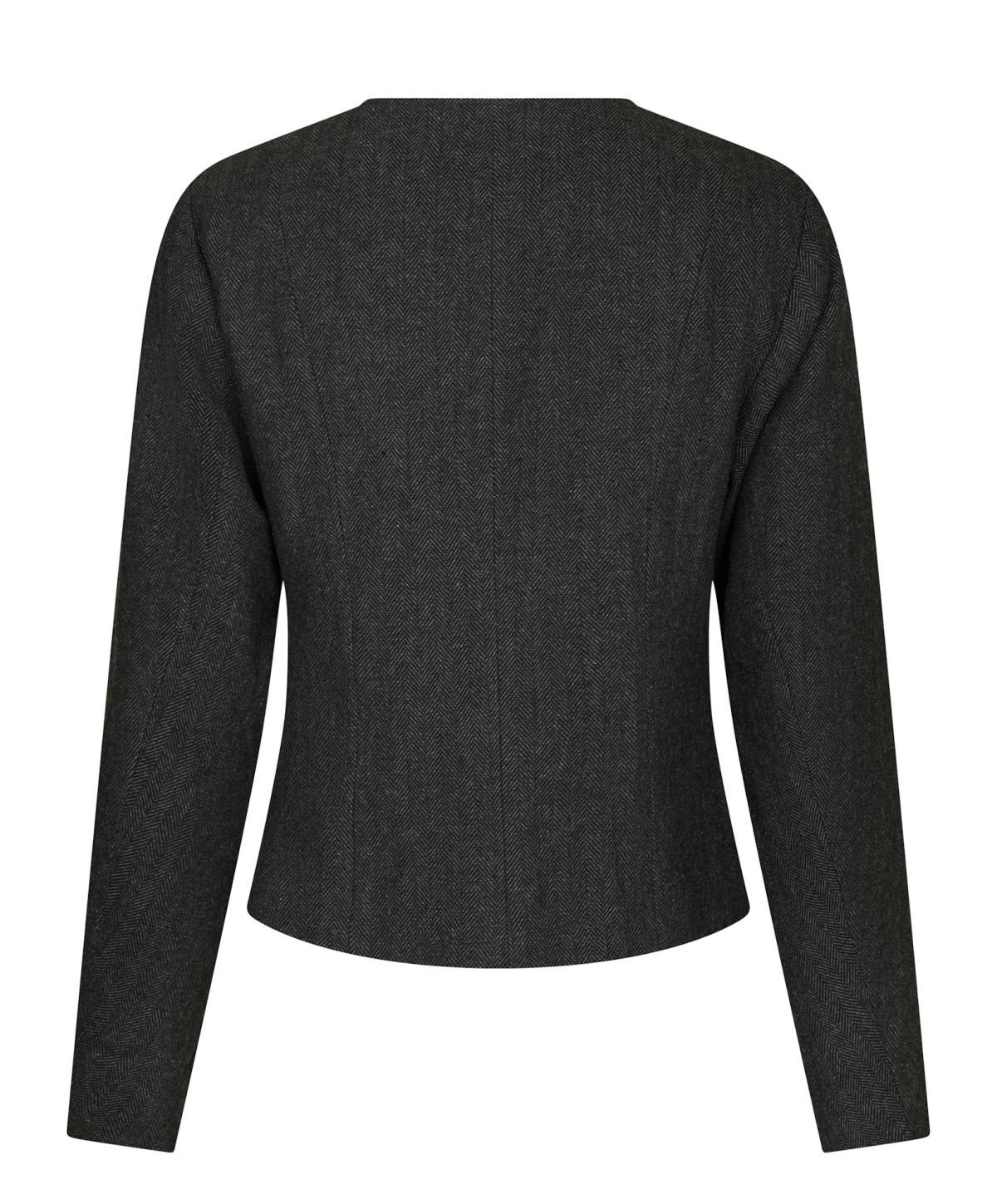Neo Noir Amanda Herringbone Jacket, Antracit - 2