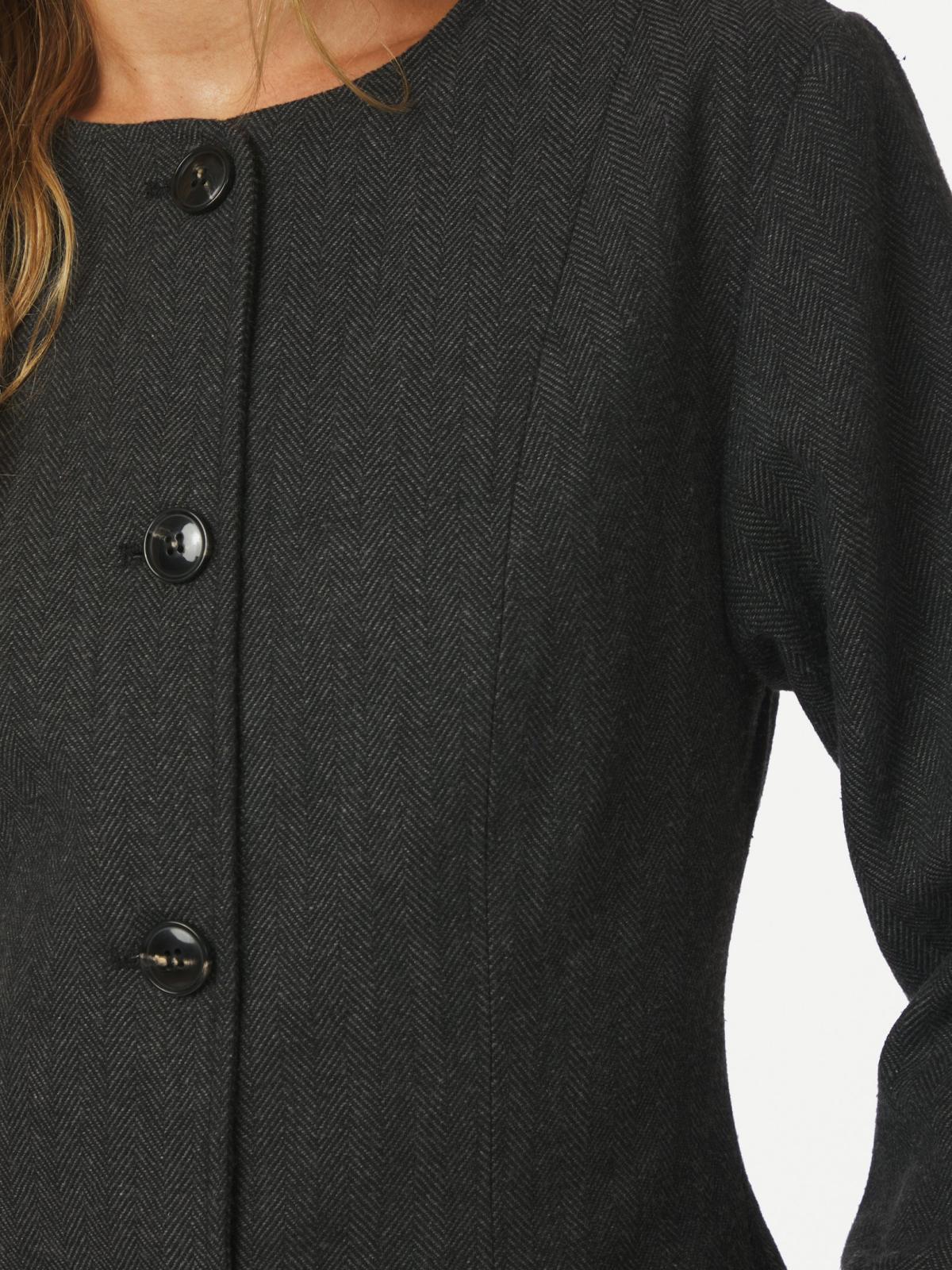 Neo Noir Amanda Herringbone Jacket, Antracit - 6