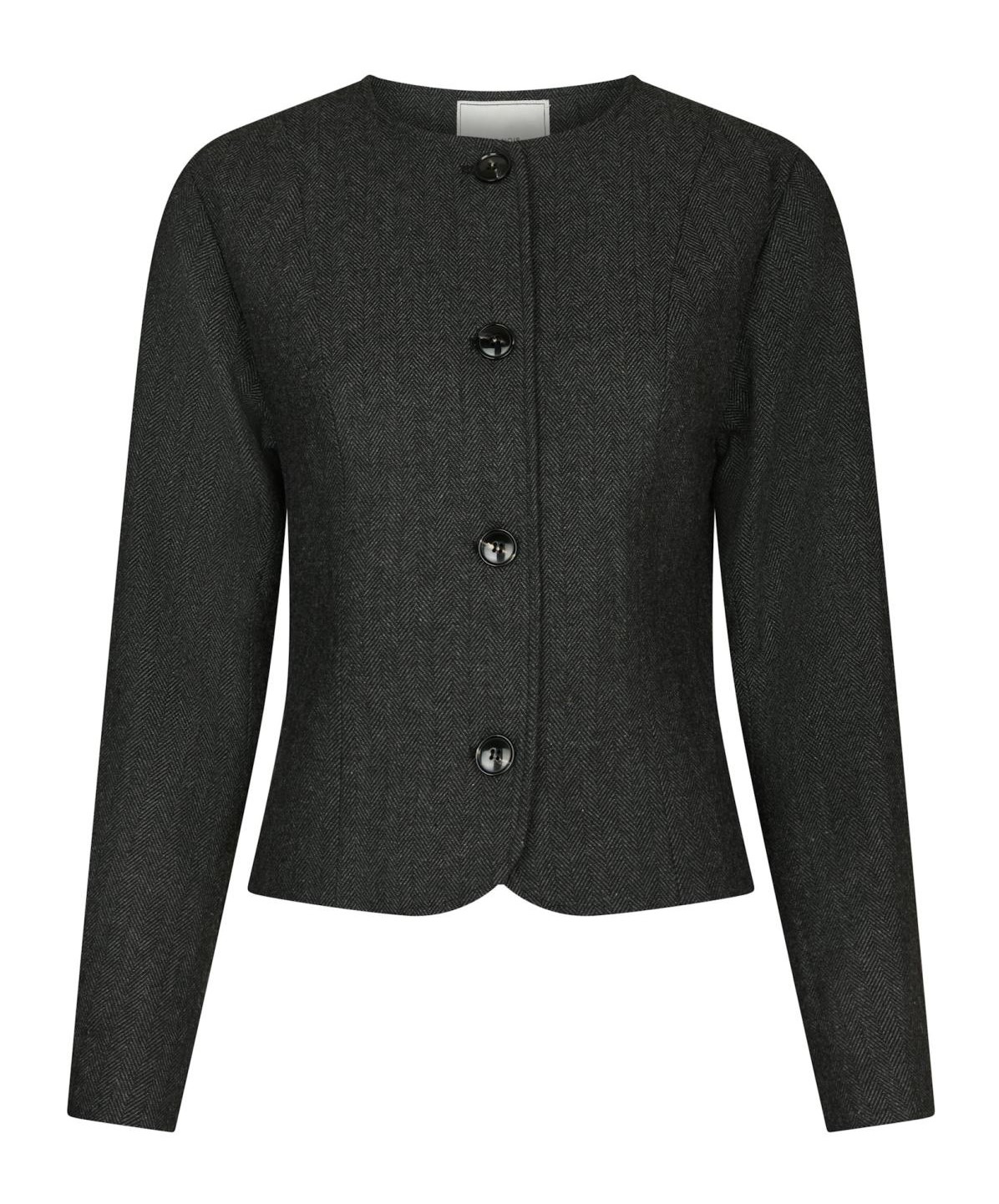 Neo Noir Amanda Herringbone Jacket, Antracit