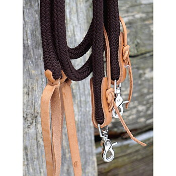 Brockamp Split Reins / westerntyglar i rep, brun
