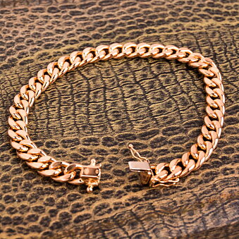 Armored bracelet, hollow, 20cm, Vintage