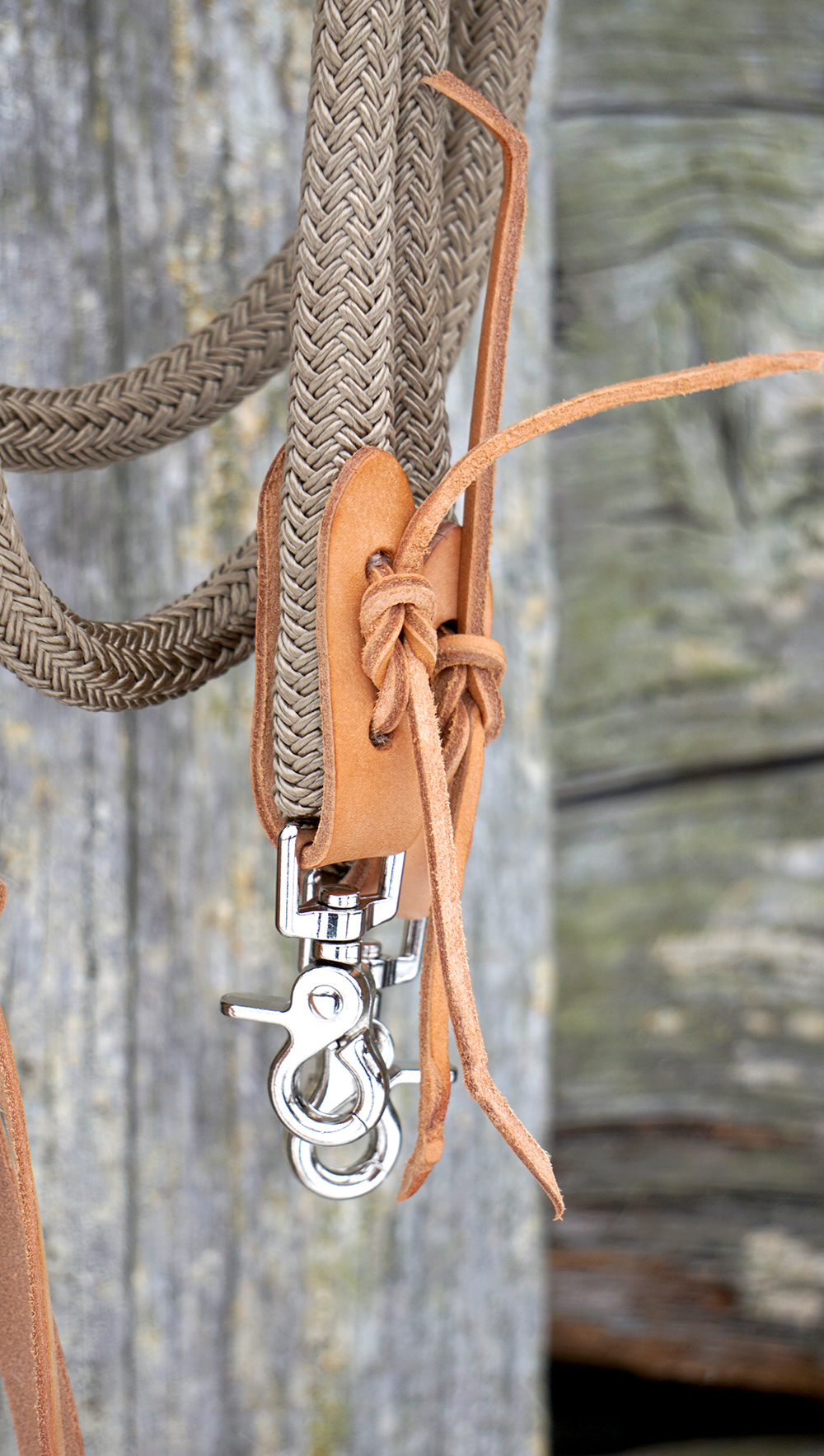 Brockamp Split Reins in rope, beige - 2