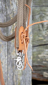 Brockamp Split Reins / westerntyglar i rep, beige