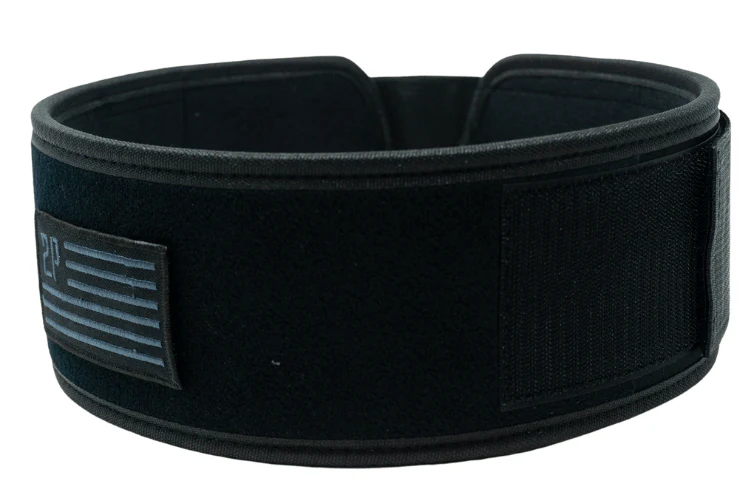 2POOD Black Velcro Patch  4" Weightlifting Belt - 5