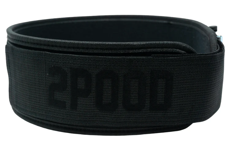 2POOD Black Velcro Patch  4" Weightlifting Belt - 4