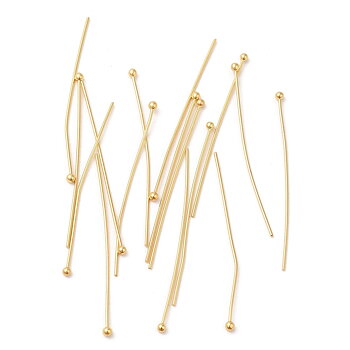 Hattpinnar förgylld mässing 45×0,6 mm – 20 st
