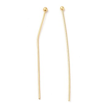 Hattpinnar förgylld mässing 45×0,6 mm – 20 st