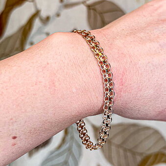 X-link bracelet, 19,5cm, Vintage