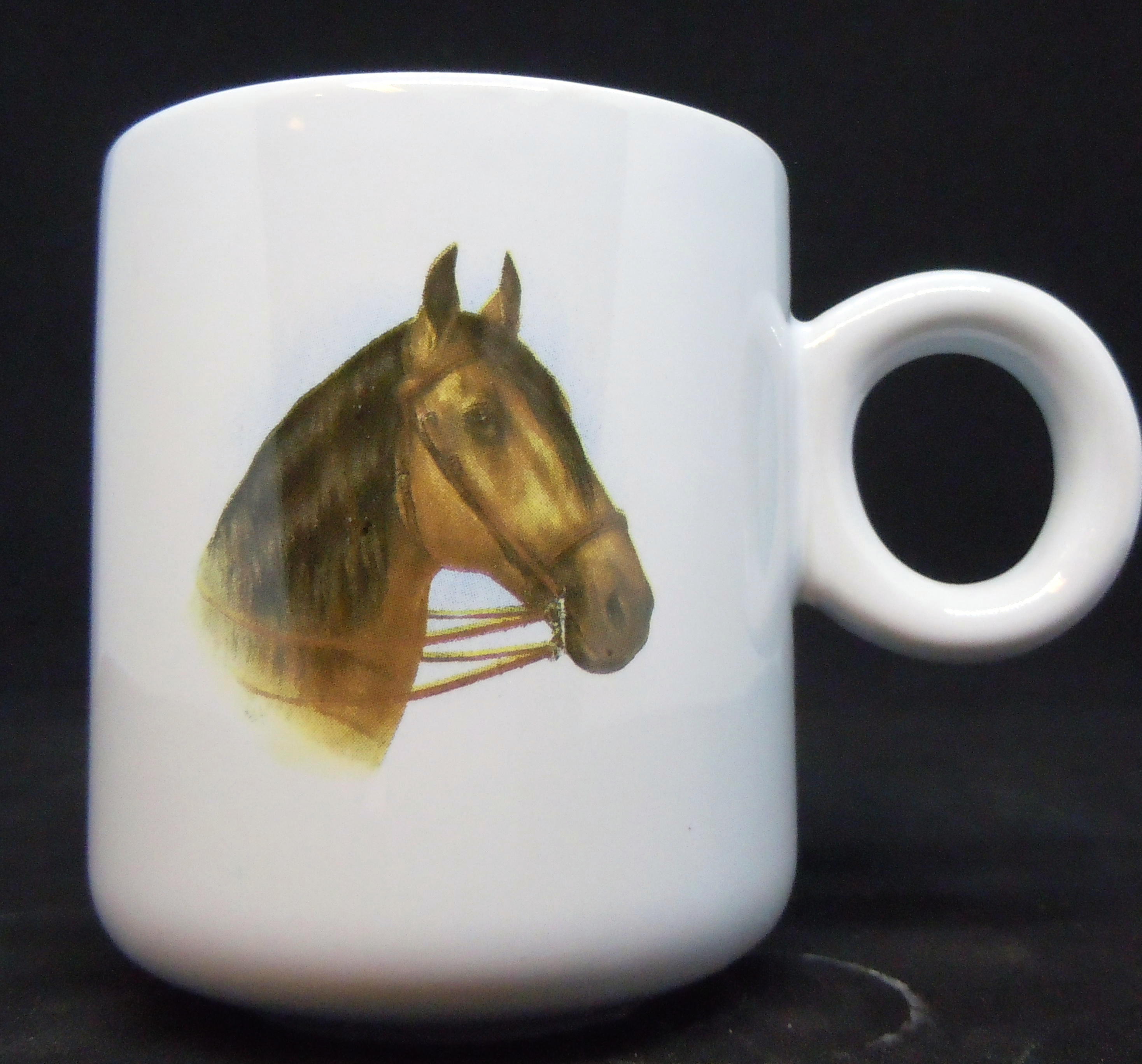 Hästmugg vit 26,5 cl Lusitano