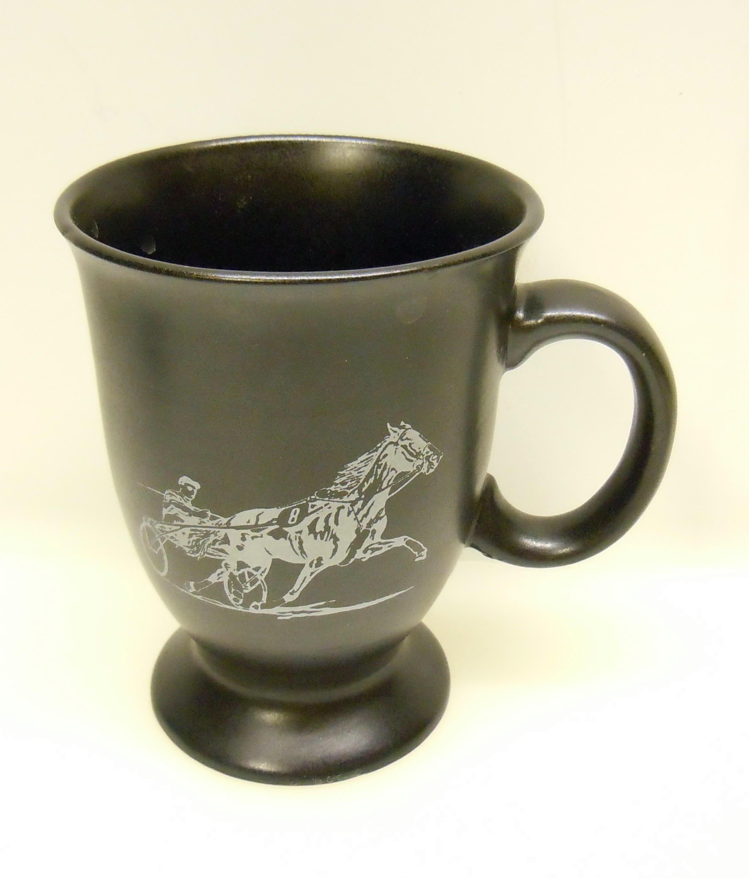 Mugg med Travhäst Svart - 2
