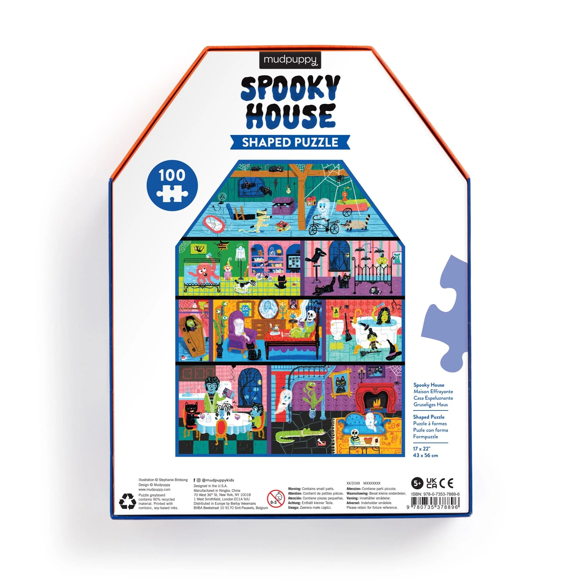 Spooky House 100 Pc House-Shaped Puzzle - 4