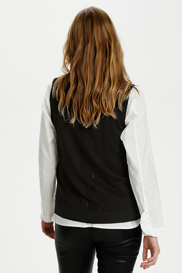 Culture - Annemarie Drop Vest Black - 5