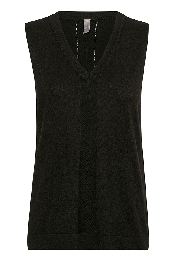 Culture - Annemarie Drop Vest Black - 2
