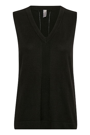 Culture - Annemarie Drop Vest Black