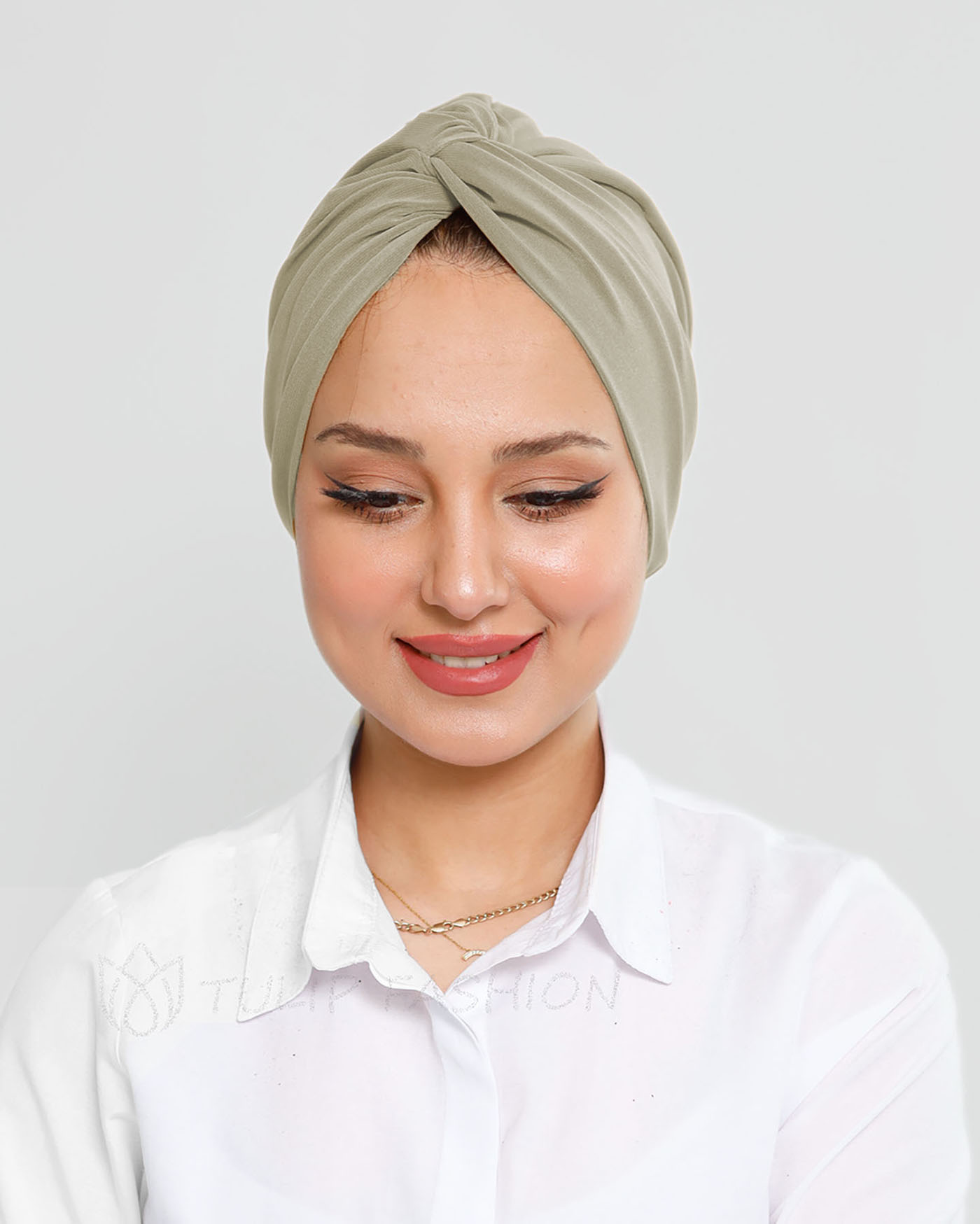 Turban - Olivine - Nude Beige - 2