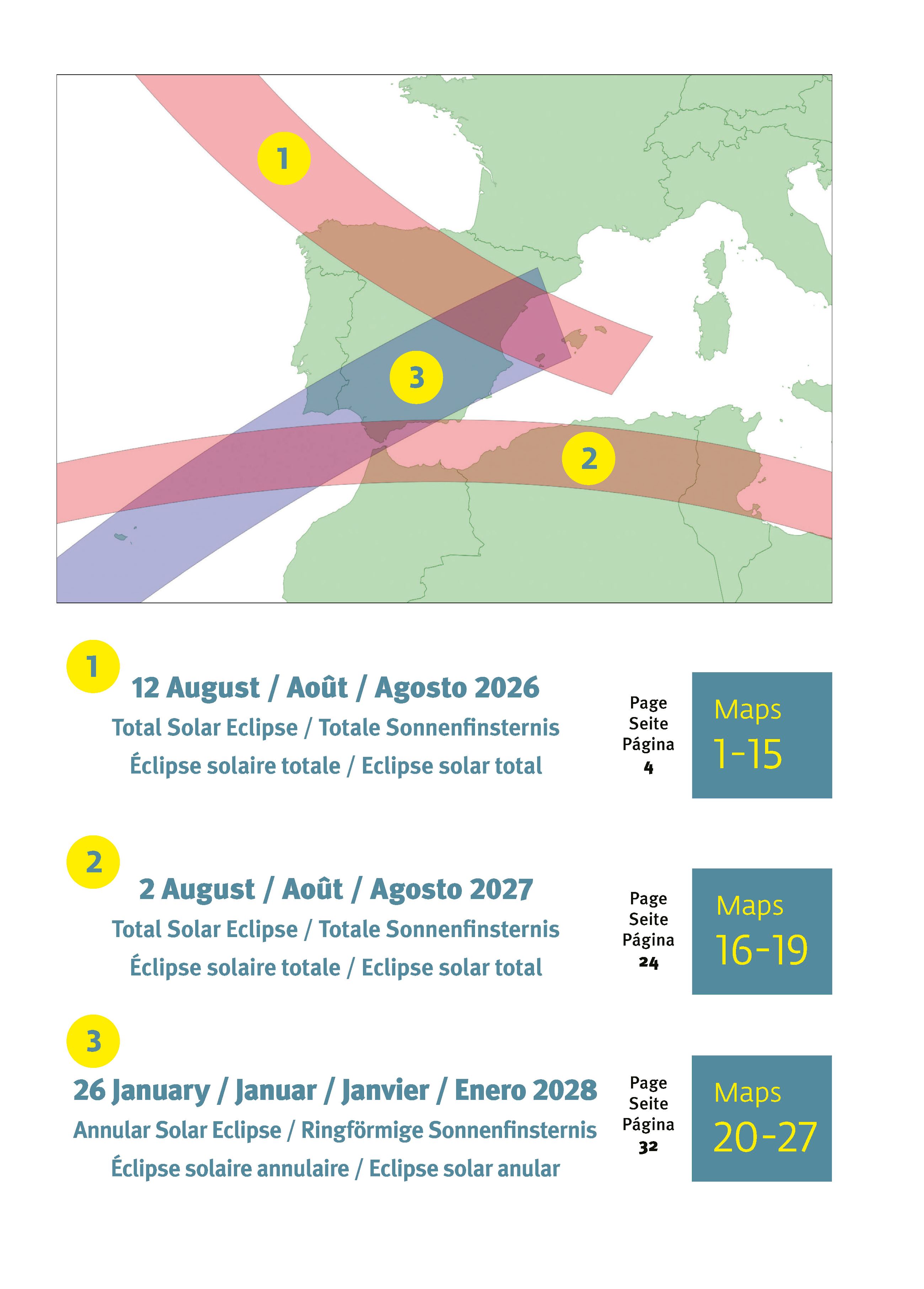 OCULUM SOLAR ECLIPSE ATLAS - 2026/2027/2028 - 2