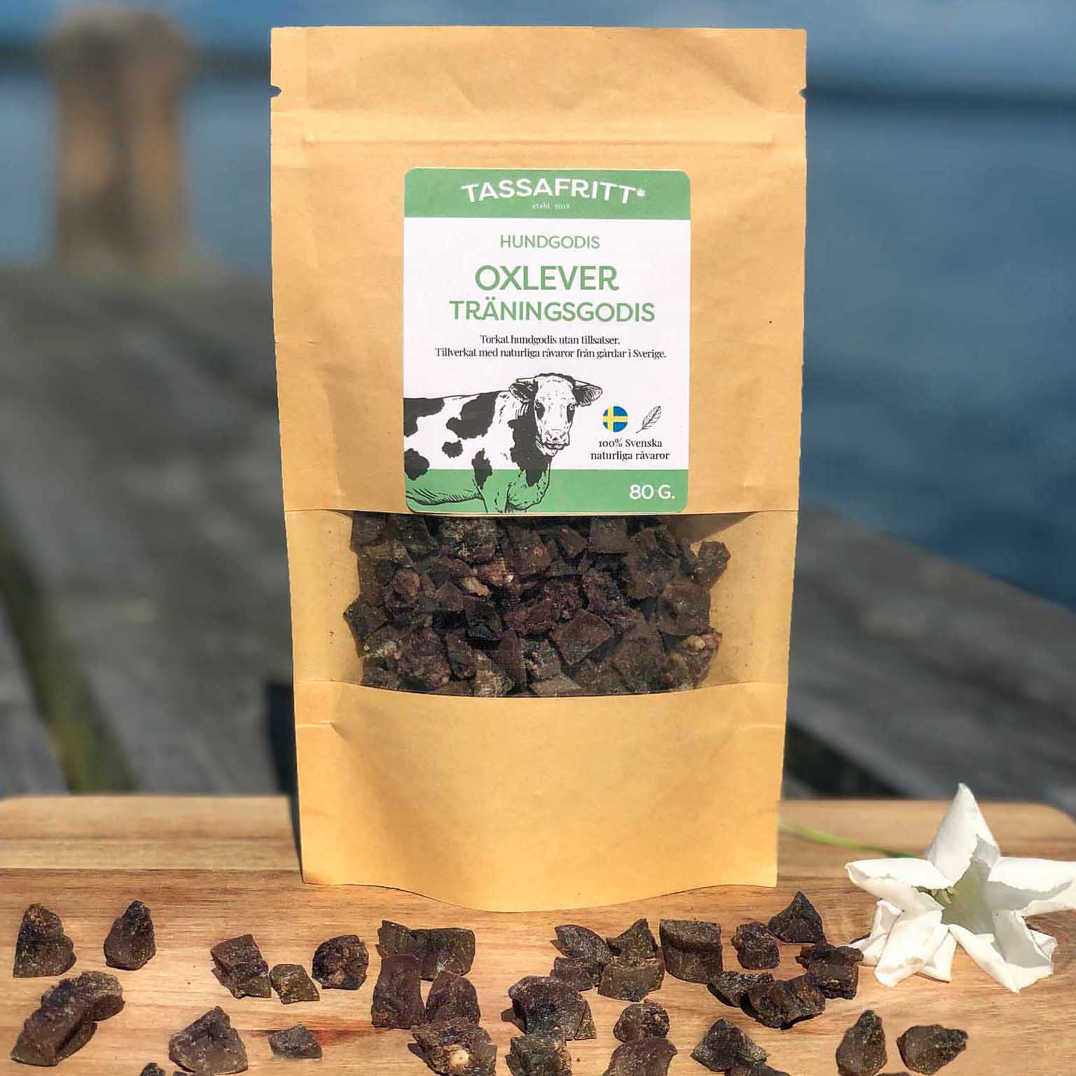 TassaFritt Oxlever Träningsgodis 80g