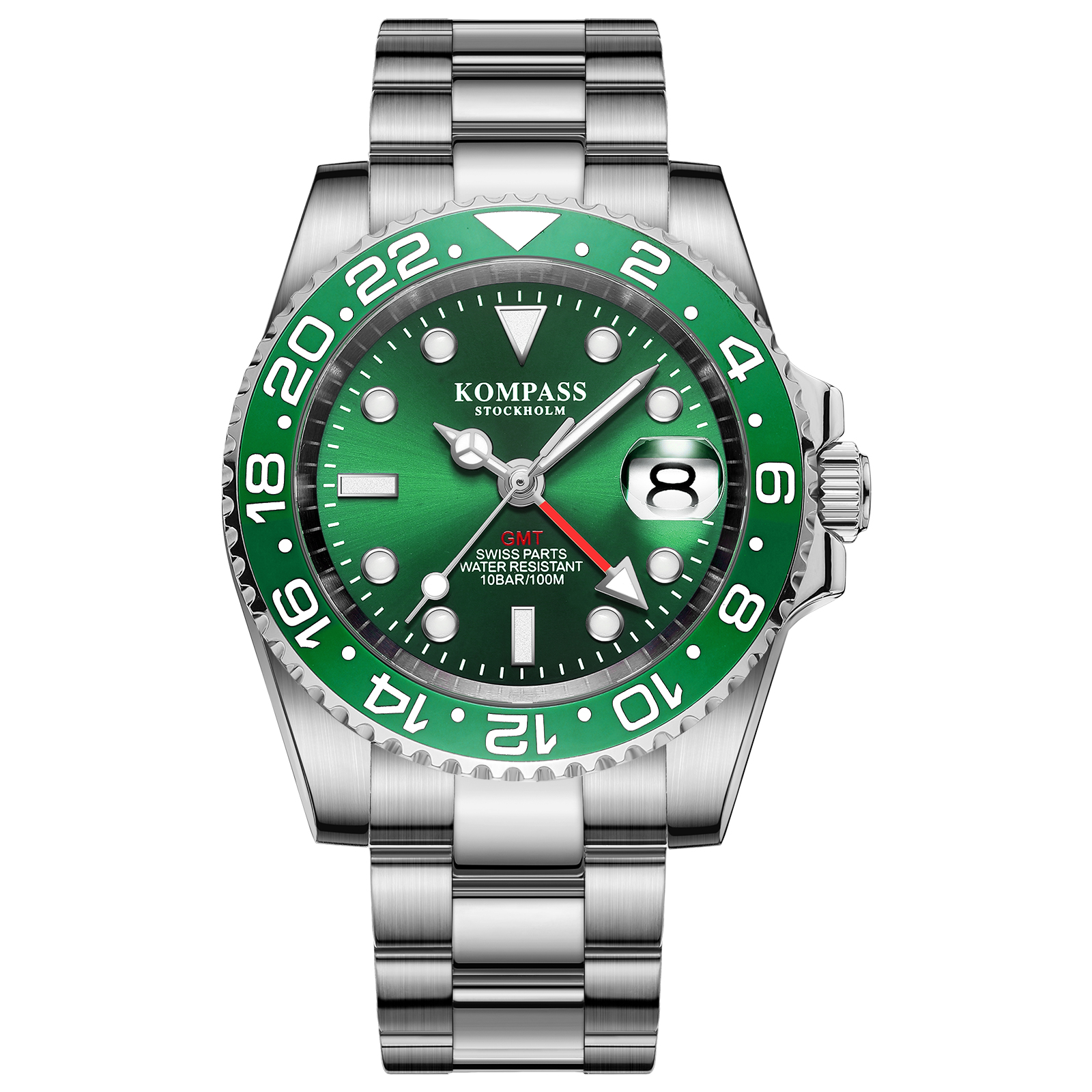 Kompass GMT-Professional Sapphire Steel Green