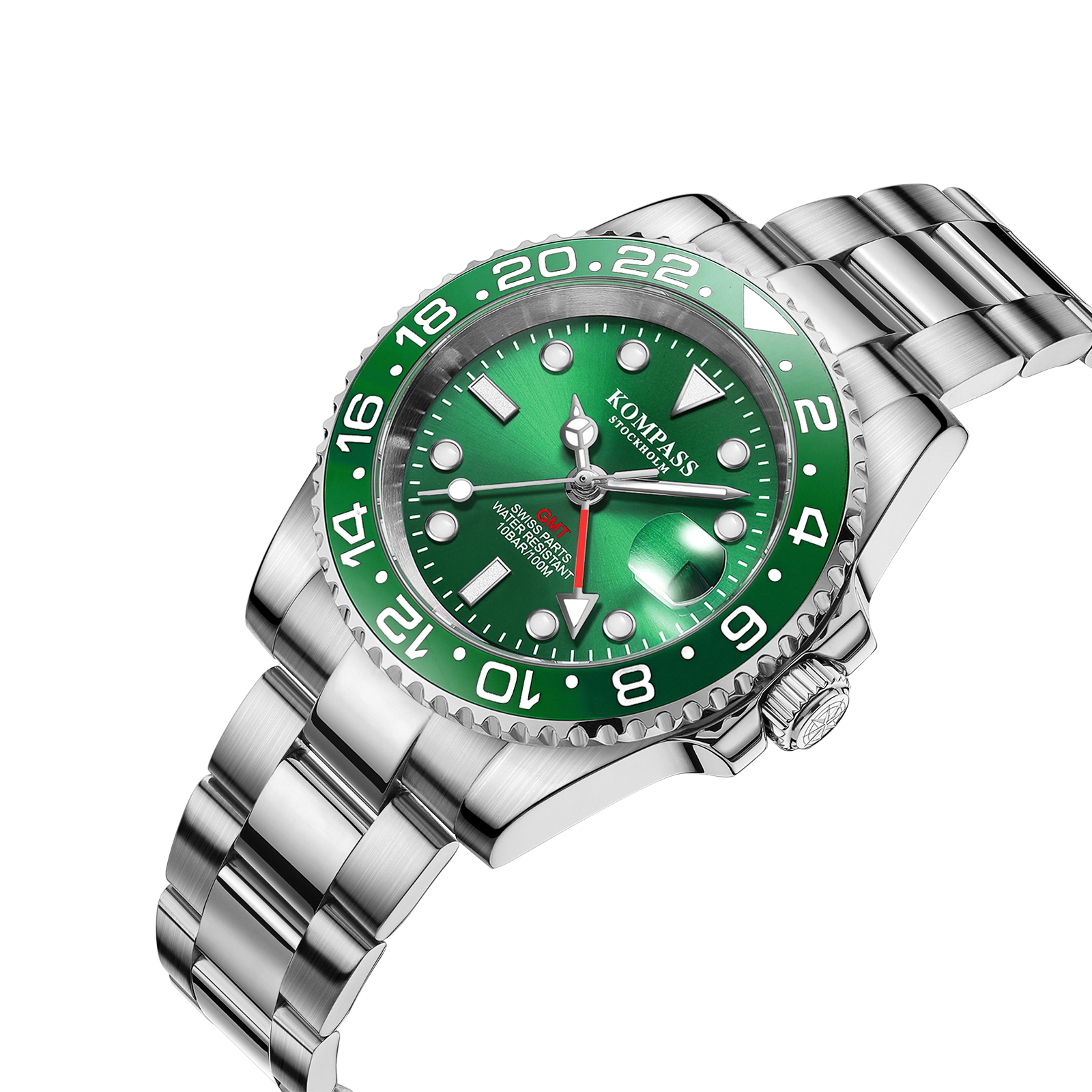 Kompass GMT-Professional Sapphire Steel Green - 2