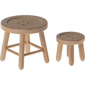 MAILEG BORD OCH PALL/TABLE & STOOL SET MOUSE