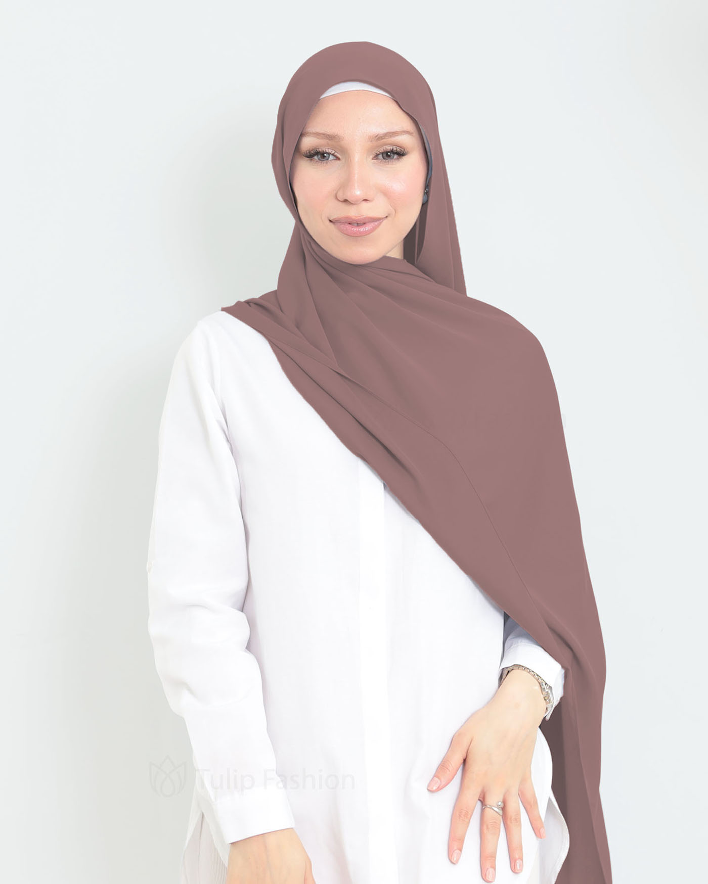 Hijab - Medina Luxury Chiffon - Deep Mauve