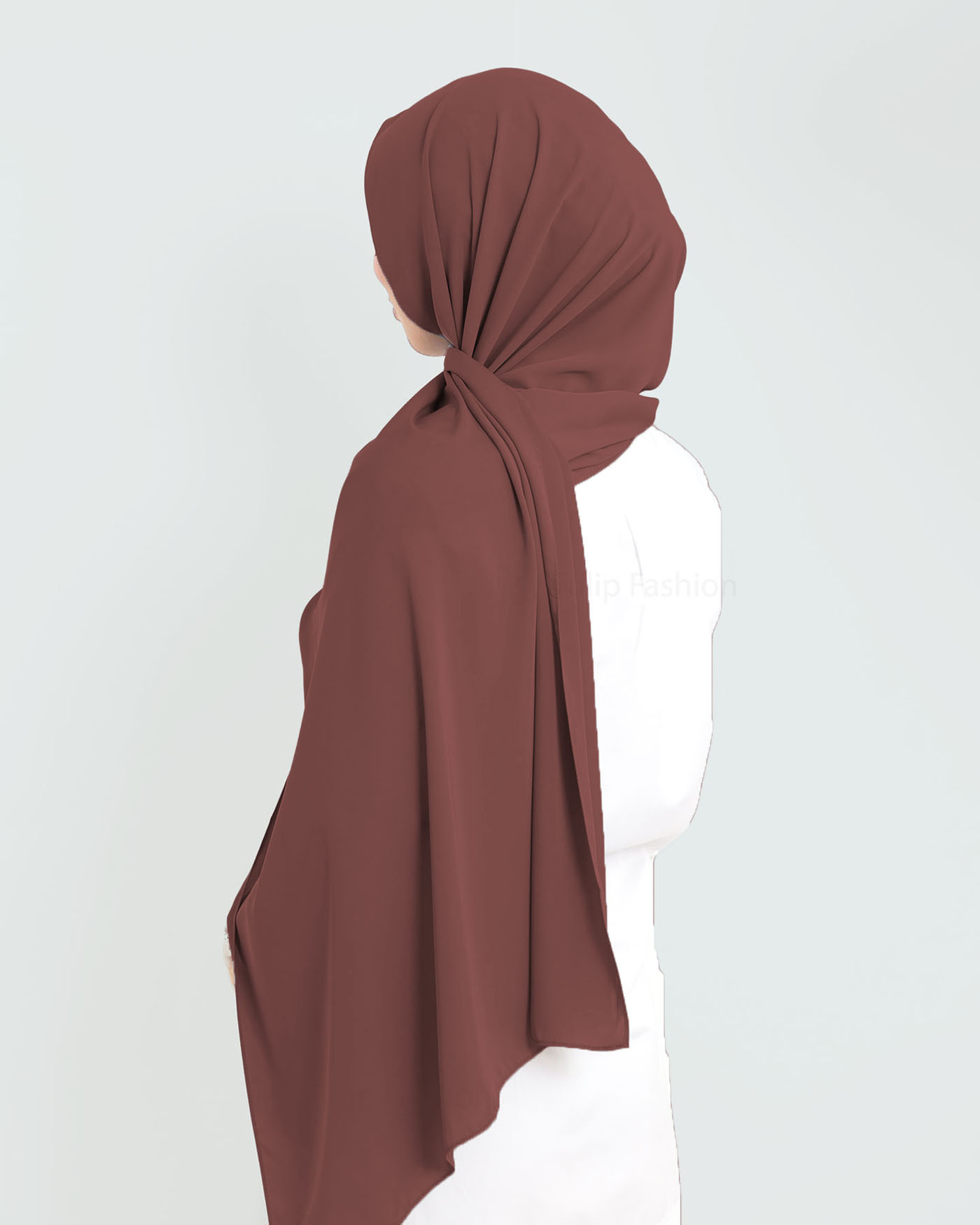 Hijab - Medina Luxury Chiffon - Walnut Brown - 3