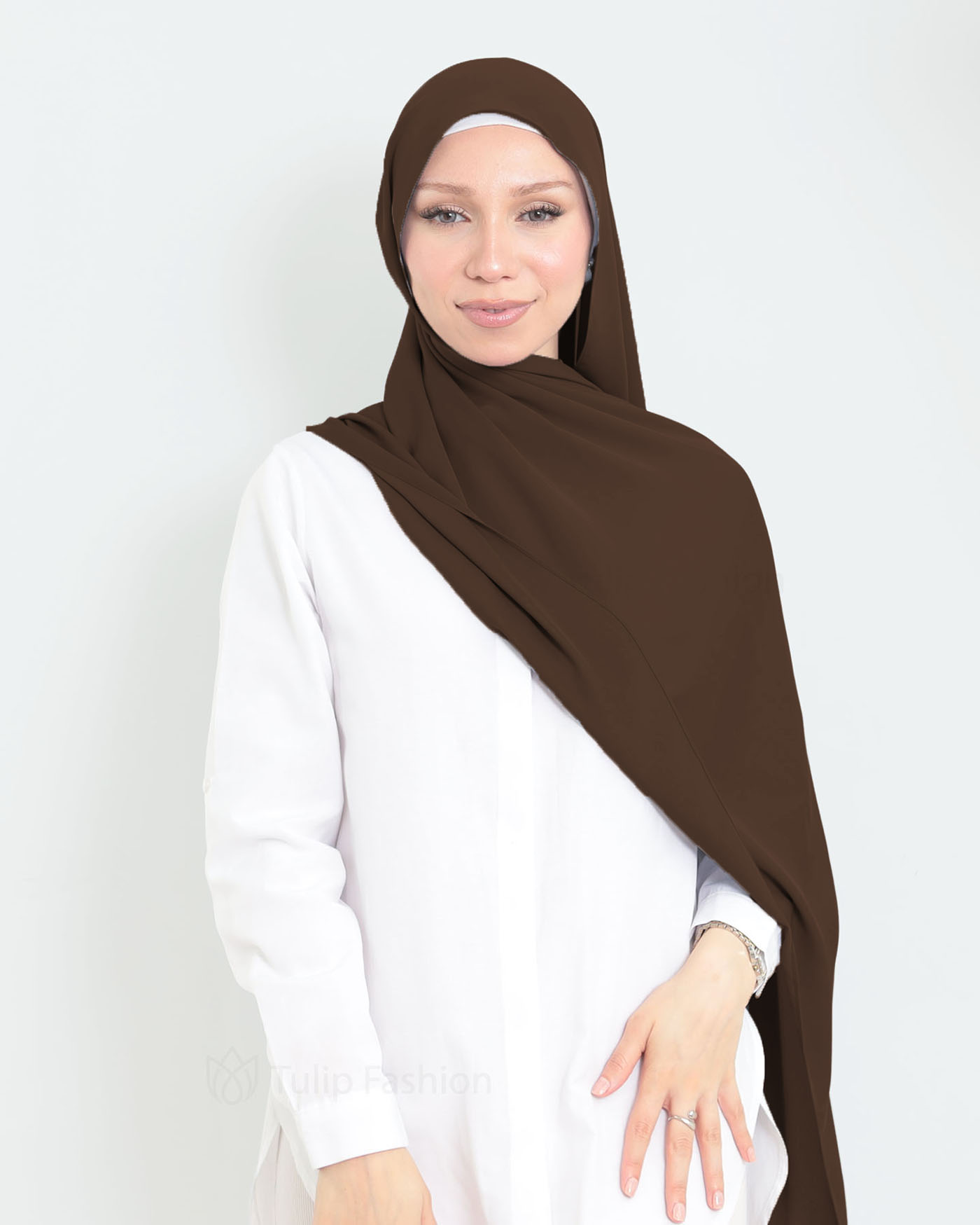 Hijab - Medina Luxury Chiffon - Brown