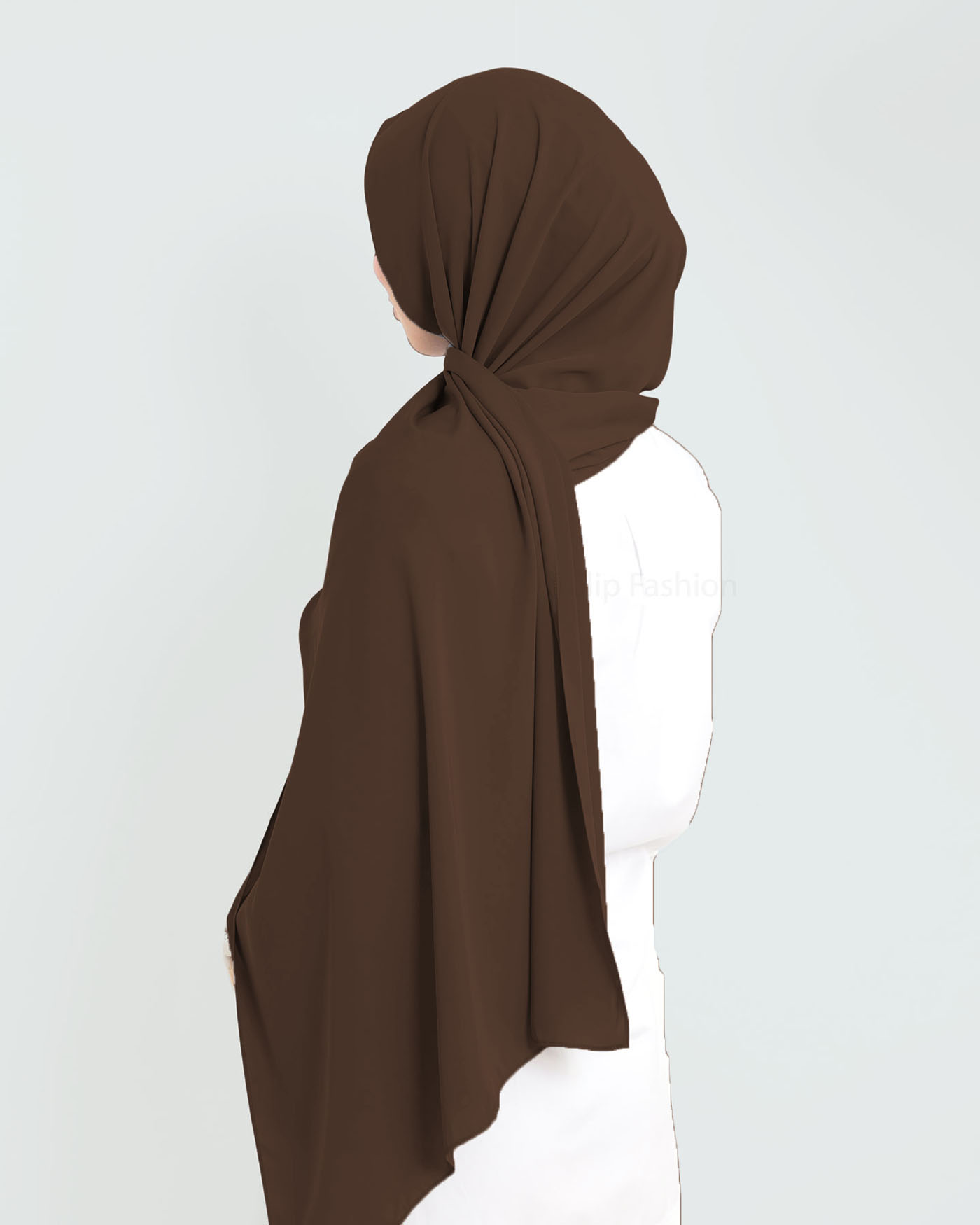 Hijab - Medina Luxury Chiffon - Brown - 3