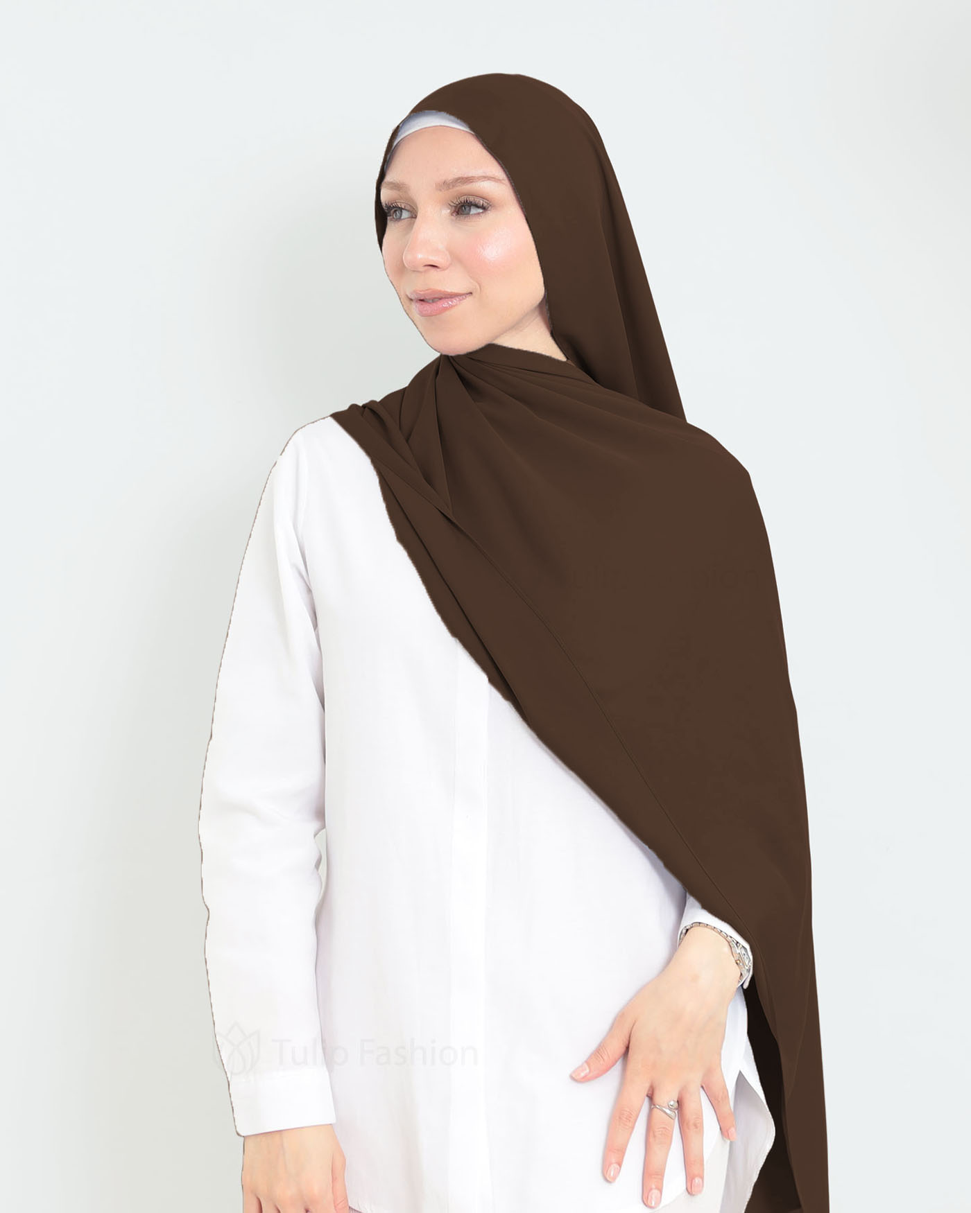 Hijab - Medina Luxury Chiffon - Brown - 2