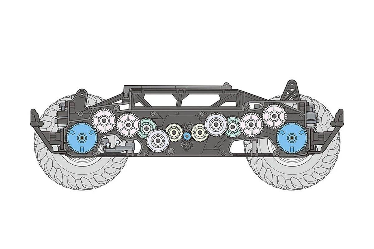 TAMIYA 1/10 R/C Squash Van (GF-02) - 8