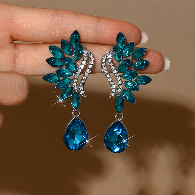 STRASSÖRHÄNGEN | Crystal/Turkos - 2