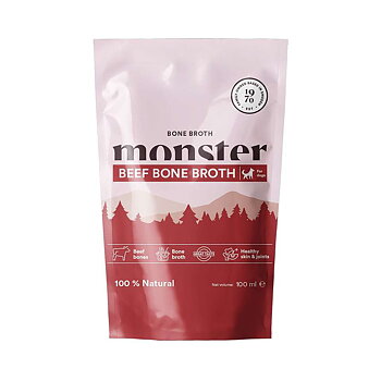 Monster Dog Bone Broth Beef 100  ml - Benbuljong 