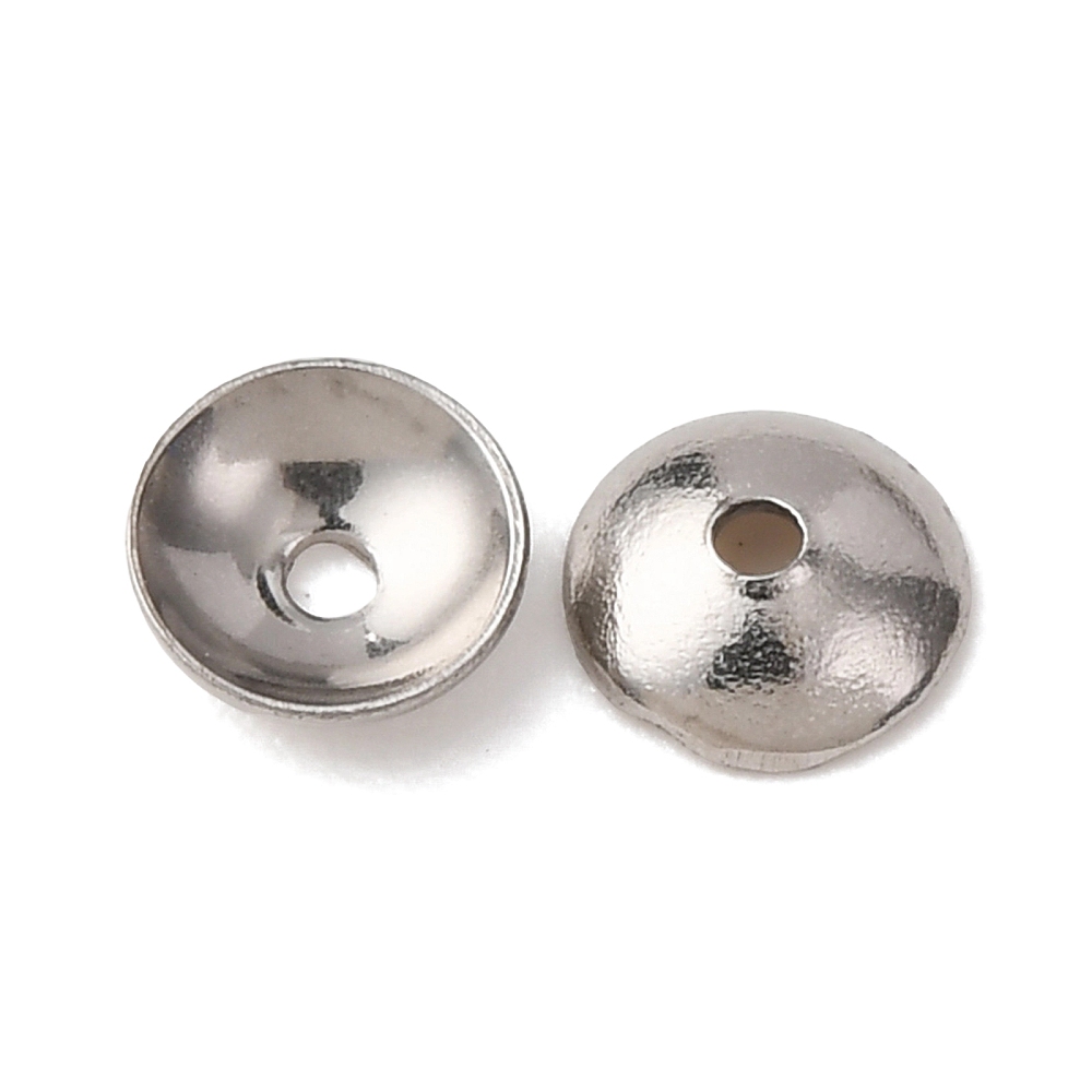 Pärlkåpa halvrund 4 mm rostfritt stål 20 st - 2