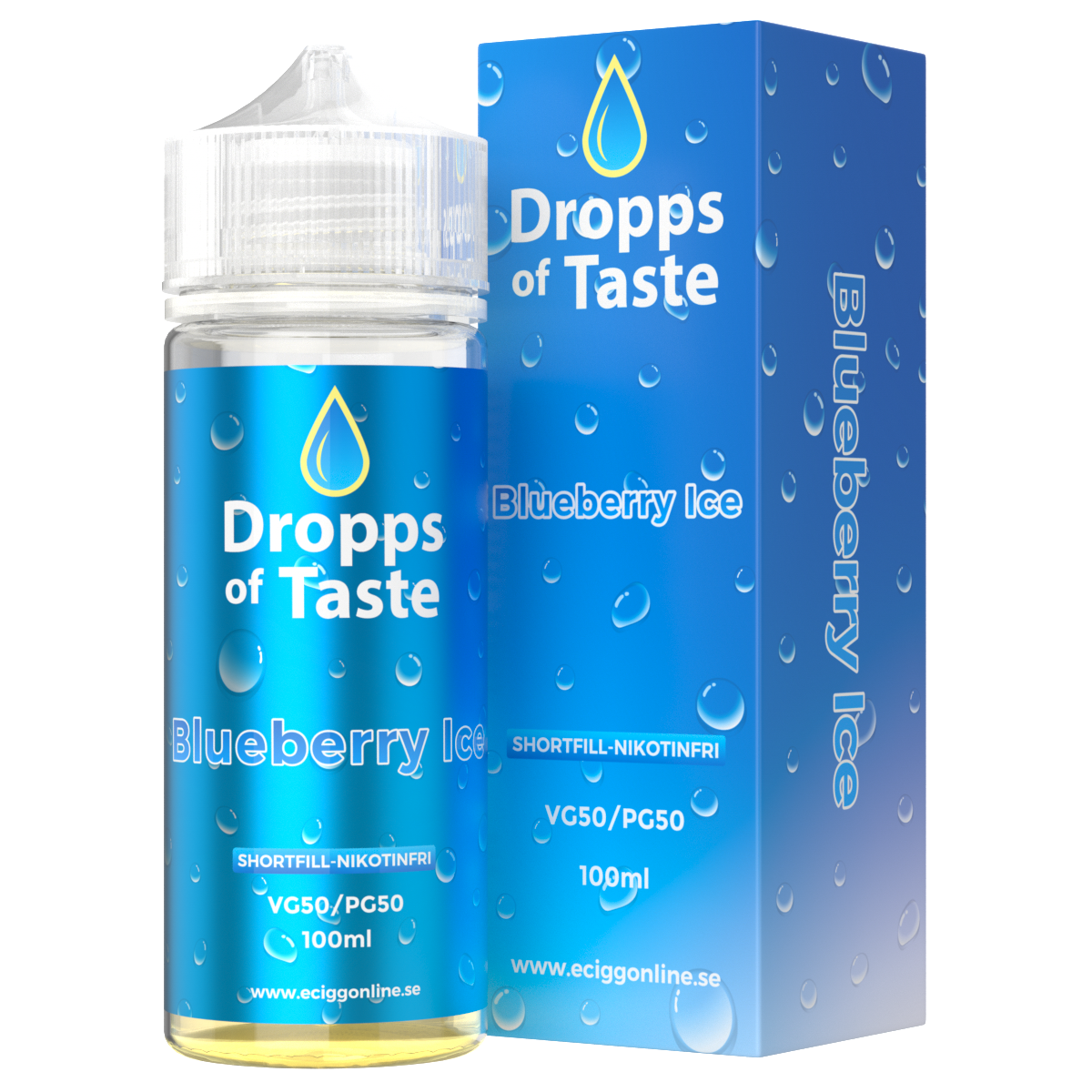 Dropps of Taste 50–100 ML Blueberry Ice
