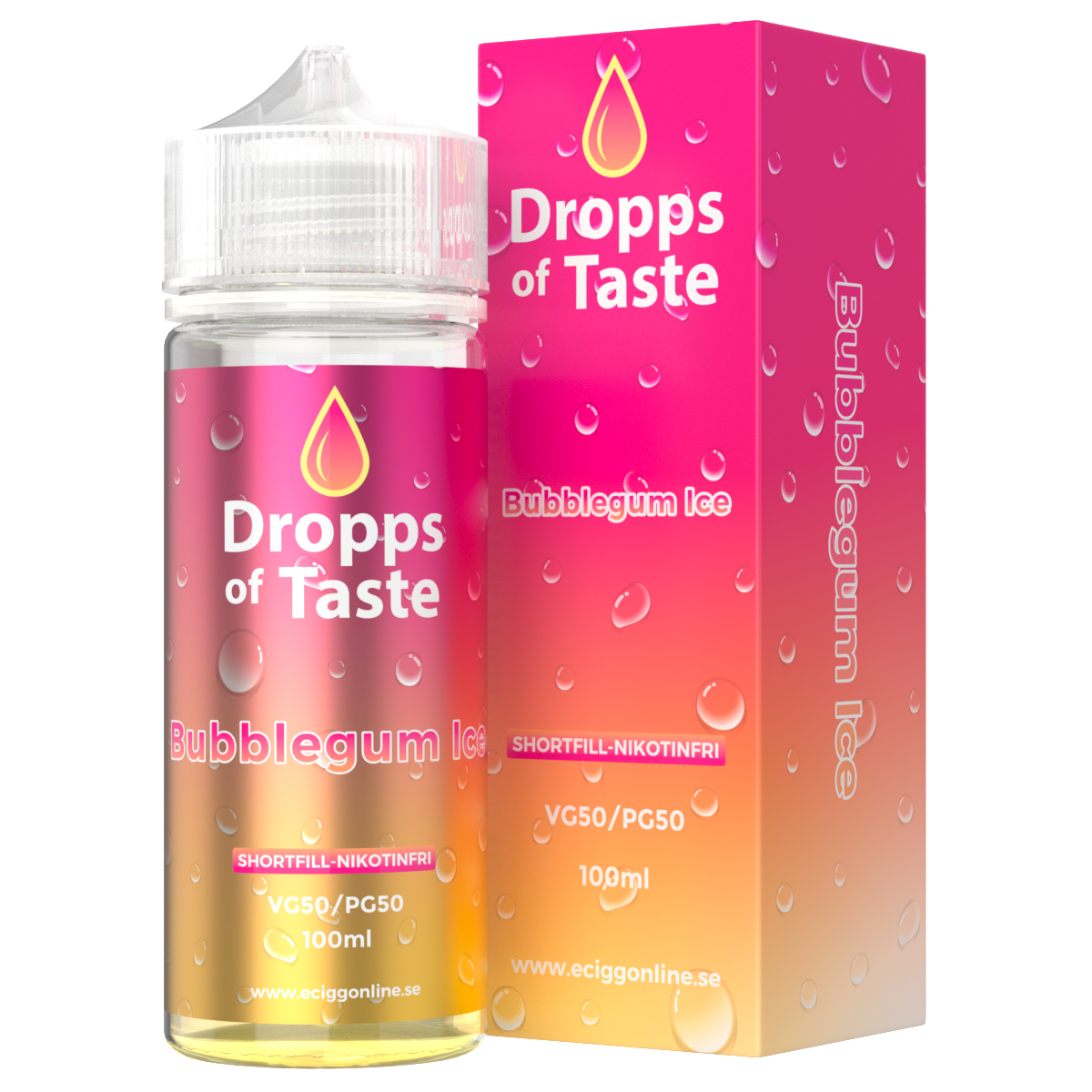 Dropps of Taste 50–100 ML Bubblegum Ice