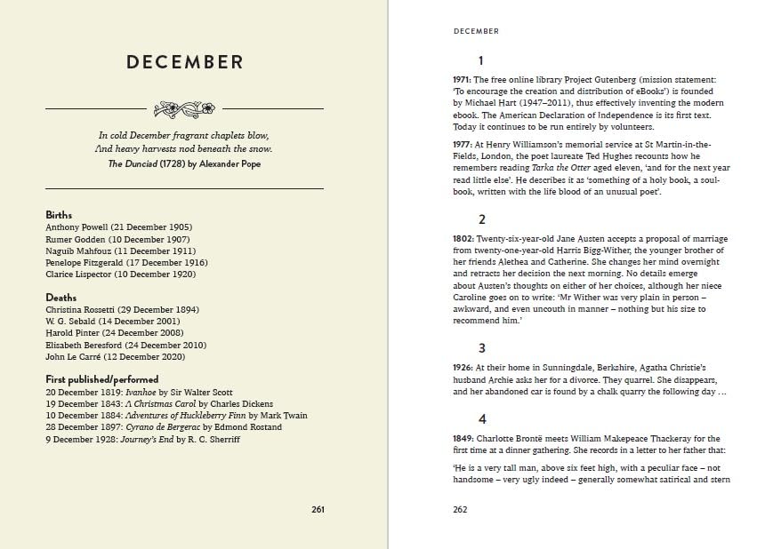 British Library : The Book Lover's Almanac - A Year of Literary Events, Letters, Scandals and Plot Twists - 6