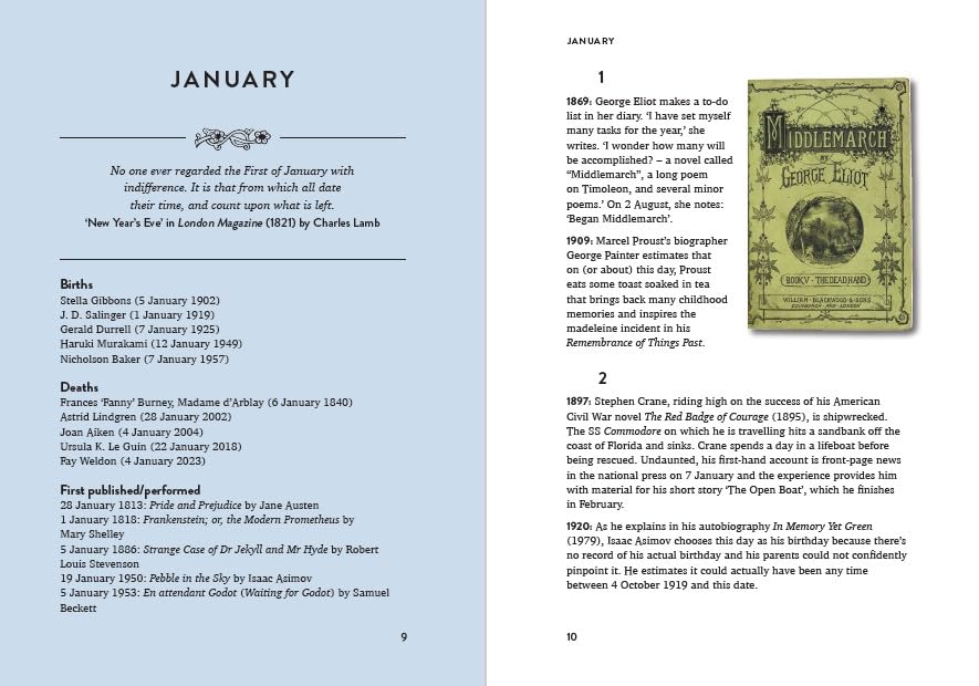 British Library : The Book Lover's Almanac - A Year of Literary Events, Letters, Scandals and Plot Twists - 2