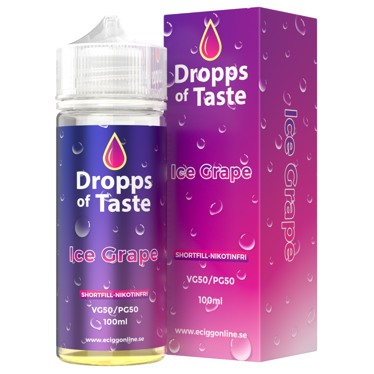 Dropps of Taste 50–100 ML Ice Grape