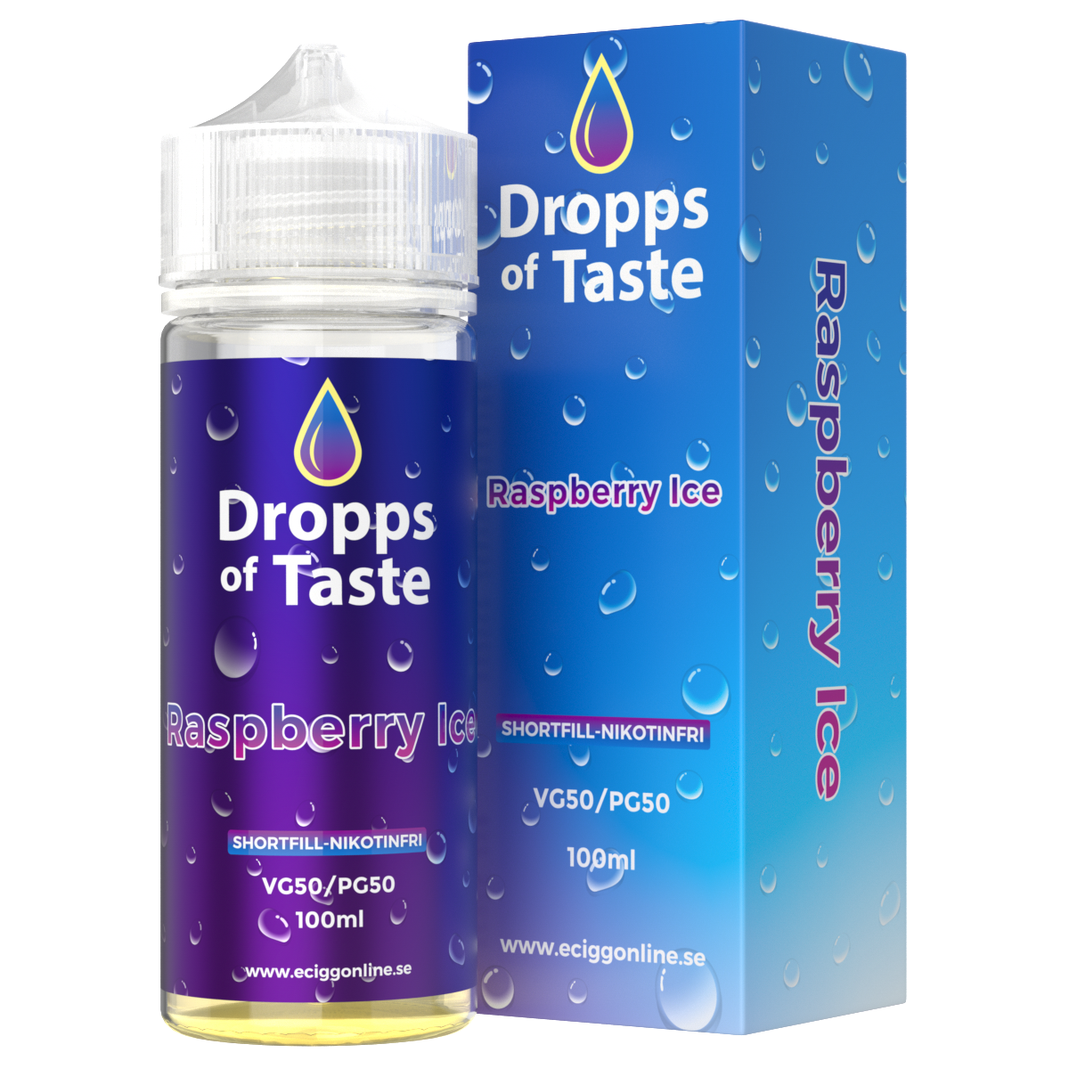 Dropps of Taste 50–100 ML Raspberry Ice