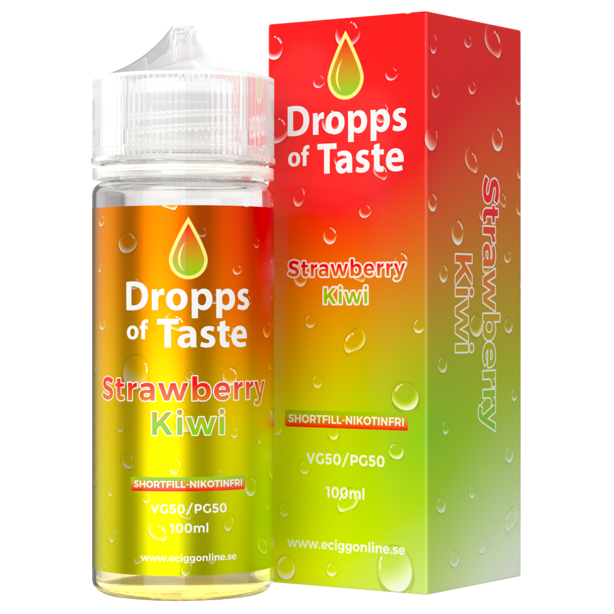 Dropps of Taste 50–100 ML Strawberry Kiwi