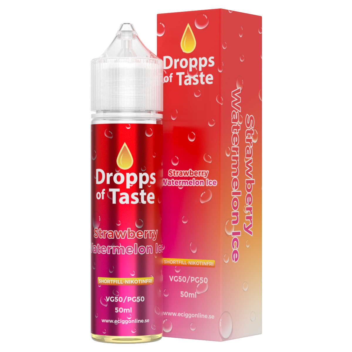 Dropps of Taste 50–100 ML Strawberry Watermelon Ice - 2