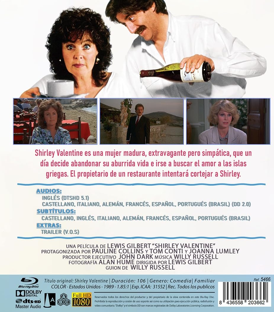 Shirley Valentine (ej svensk text) (Blu-ray) - 2
