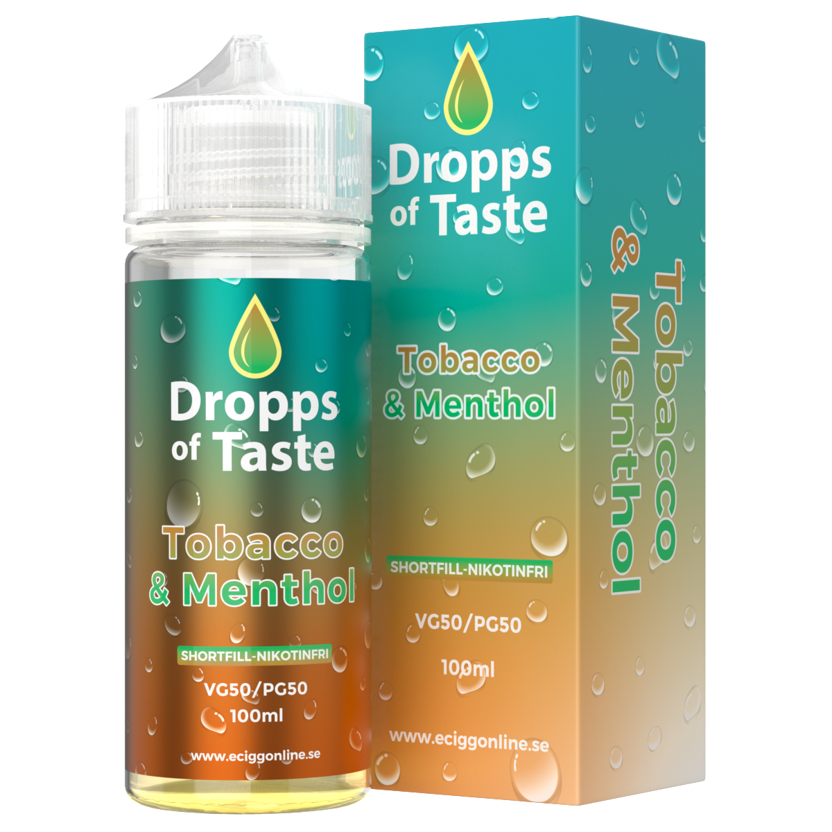 Dropps of Taste 50–100 ML Tobacco & Menthol