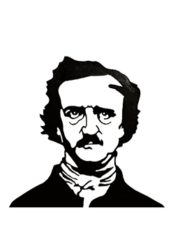 Edgar Allan Poe : Bokstöd i svartlackerad plåt - Novellix