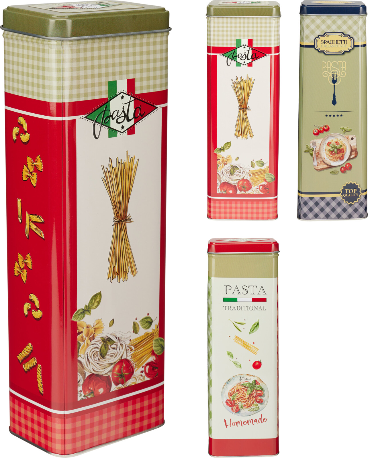 Plåtburk pasta 95x75x195mm