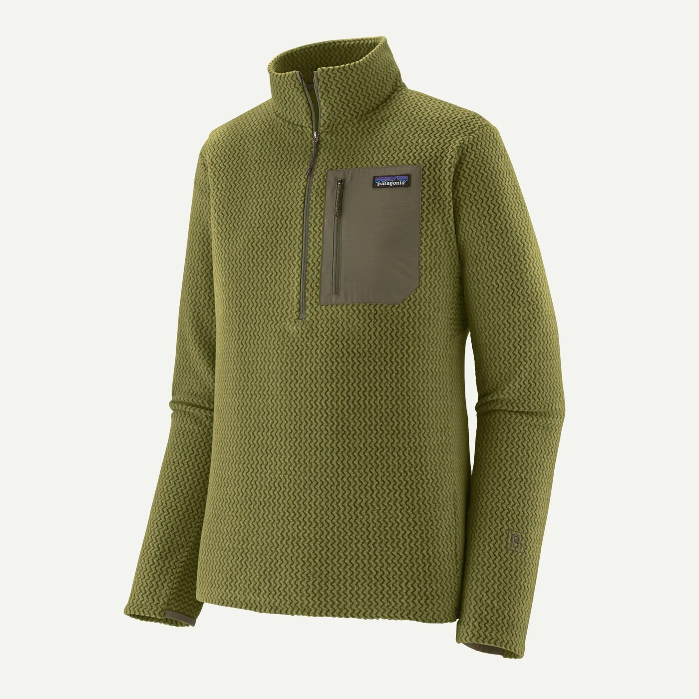 Patagonia R1 Air Zip Neck - Caper Green
