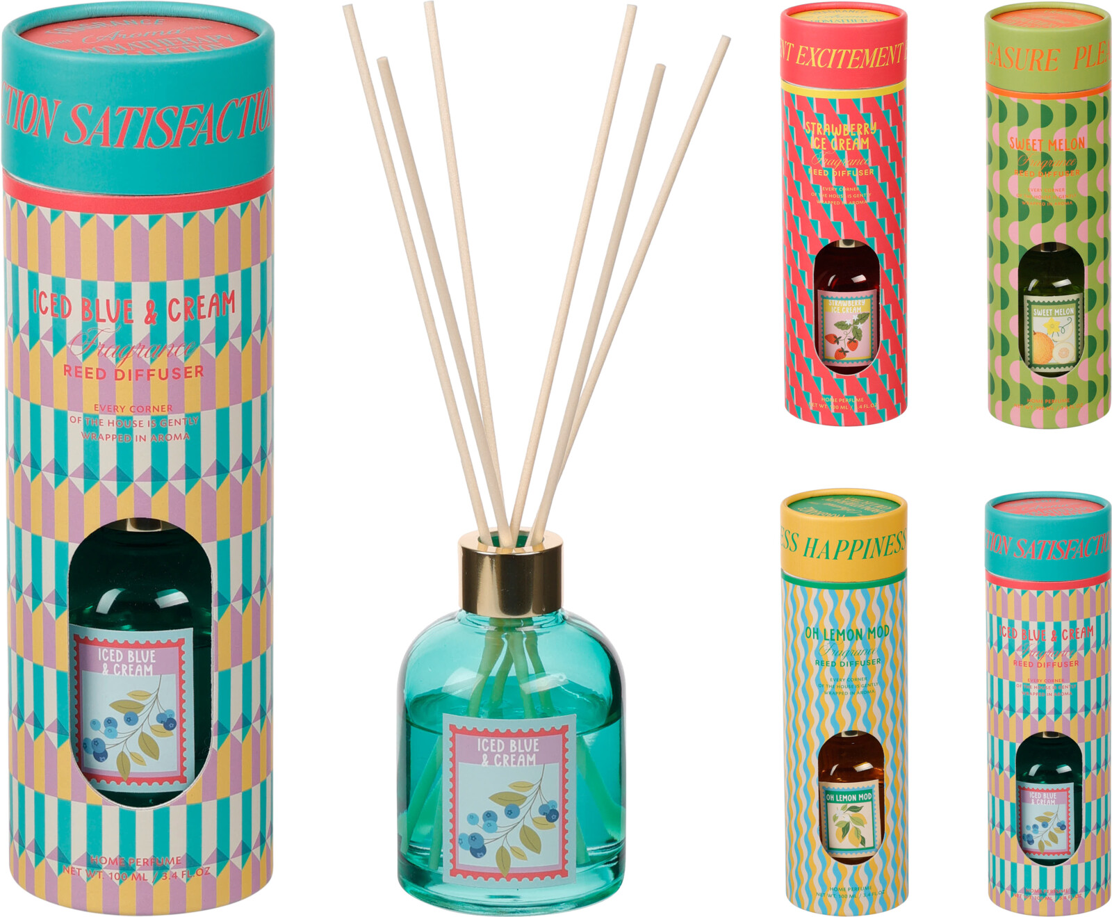Doftpinnar 100 ml – Färgglada dofter