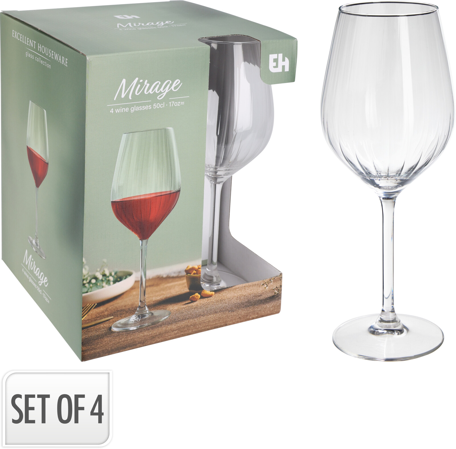 Vinglas Mirage 50 cl – 4-pack
