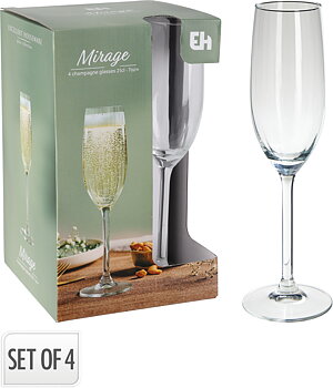 Champagneglas Mirage 21 cl – 4-pack