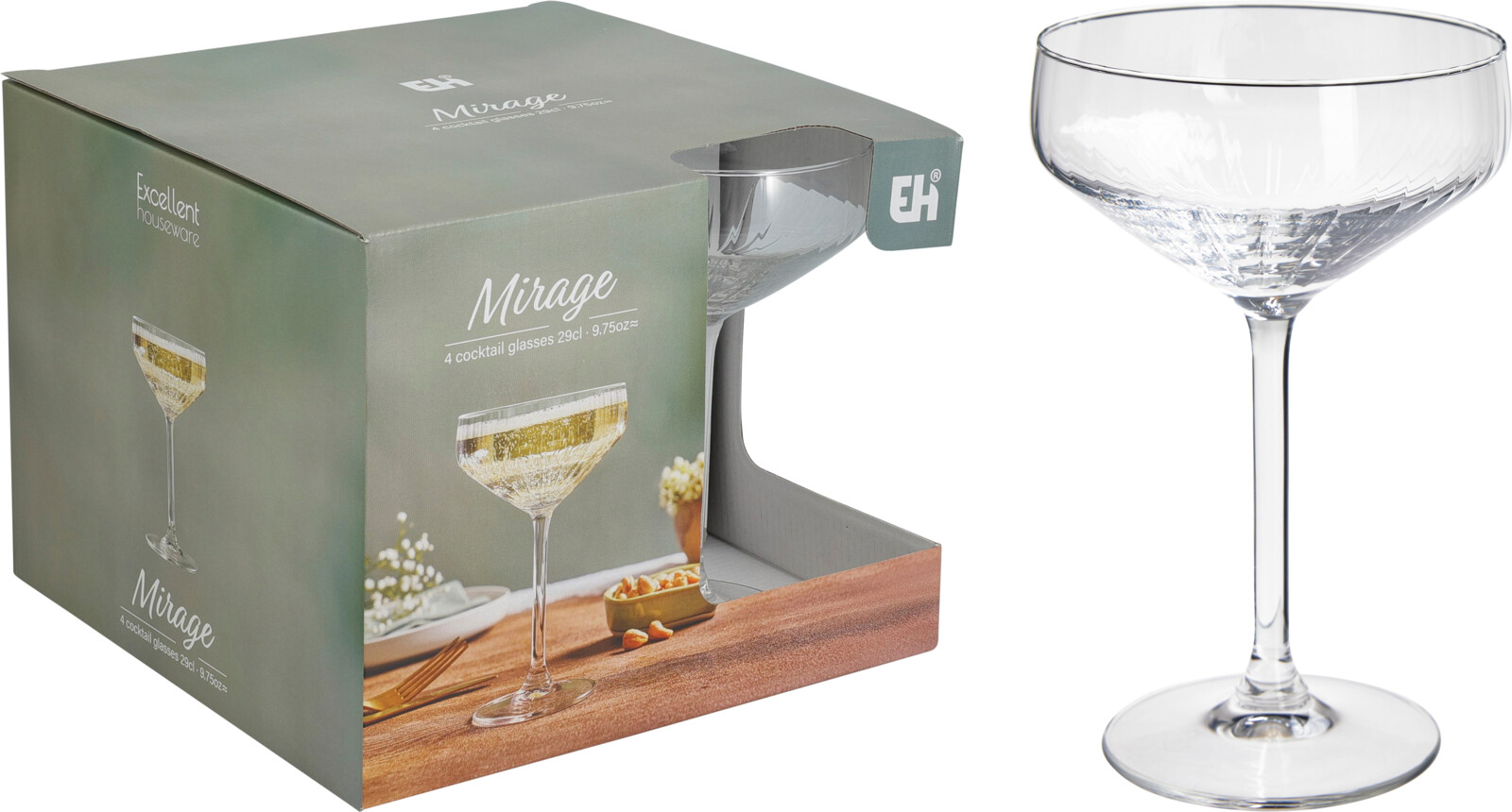 Cocktailglas Mirage 30 cl – 4-pack